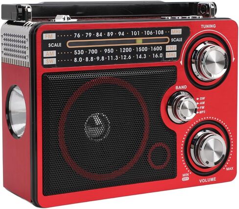 Full Band Portable Shortwave Radio, AM FM SW LW World Band Radio DSP Good Reception Radio, Shortwave Radio with Best Reception, Long Telescopic Antenna for Home Kitchen Outdoor in Saudi Arabia