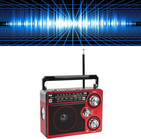 Full Band Portable Shortwave Radio, AM FM SW LW World Band Radio DSP Good Reception Radio, Shortwave Radio with Best Reception, Long Telescopic Antenna for Home Kitchen Outdoor in Saudi Arabia