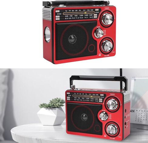 Full Band Portable Shortwave Radio, AM FM SW LW World Band Radio DSP Good Reception Radio, Shortwave Radio with Best Reception, Long Telescopic Antenna for Home Kitchen Outdoor in Saudi Arabia