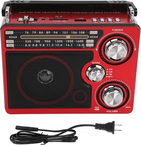 Full Band Portable Shortwave Radio, AM FM SW LW World Band Radio DSP Good Reception Radio, Shortwave Radio with Best Reception, Long Telescopic Antenna for Home Kitchen Outdoor in Saudi Arabia