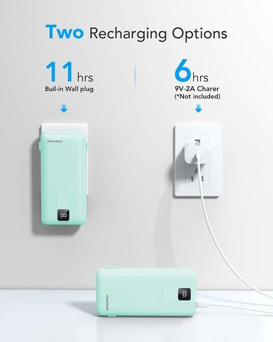 Charmast Portable Charger with Built-in Cables and Wall Plug, 20000mAh 20W USB C Power Bank Fast Charging Battery Pack Compatible with iPhone iPhone 16/15/14/13 Series, Samsung Google iPad etc in Saudi Arabia