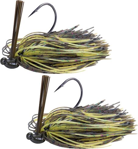 Tungsten Swim Jigs for Bass Fishing,3/8oz Bass Jigs with Weed Guard,Tungsten Jig Head Bass Fishing Jigs,Silicone Skirts Flipping Jigs, Weedless Swim Jig Fishing Lure for Trout, Pike, Walleye in Saudi Arabia