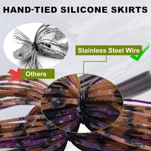 رقص السباحة من التنجستين لصيد الأسماك، 3/8 أونصة من الرقص مع واقي من الأعشاب، رقص من التنجستن لصيد الأسماك، تنانير من السيليكون، رقصات قلابة، طعم صيد سمك السلمون المرقط، بايك، العين رمادية فاتحة اللون in Kuwait