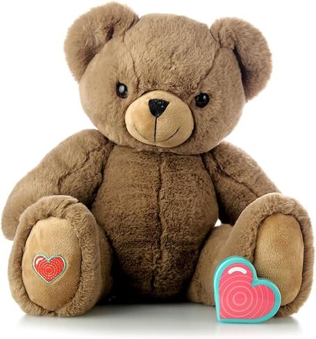 MBHB Digital Voice Recorder Stuffed Animal Bear w/20 Second Recorder, Capture Baby's Heartbeat During Pregnancy + Ultrasound for Baby Showers, Registry, Birthdays, New Mom Gift, Cocoa in Saudi Arabia