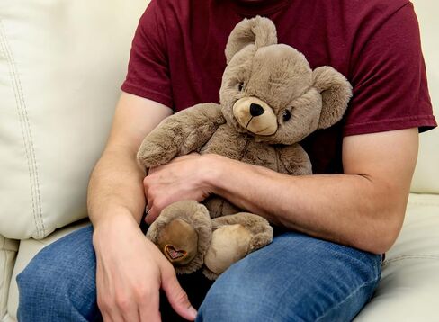 MBHB Digital Voice Recorder Stuffed Animal Bear w/20 Second Recorder, Capture Baby's Heartbeat During Pregnancy + Ultrasound for Baby Showers, Registry, Birthdays, New Mom Gift, Cocoa in Saudi Arabia