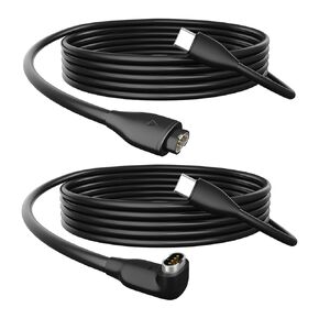 USB Type c Cable Compatible with Garmin Watch Charger Cable Fenix 765SX, Forerunner 945 45S 245 Music,Vivoactive5 4S 3, Instinct1 2STide Tactical, ApproachS10S40S60X10, Venu Sq 2S, Vivomove, 2Pack