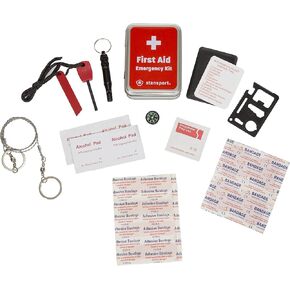 Stansport Vintage Tin Emergency First Aid Kit