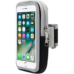 Running Phone Holder Sports Armband Cell Phone Arm Band Bag Case for Google Pixel 8 8a Pixel 7a 7 6 5 iPhone 15 14 13 12 11 Pro Max Plus XR Samsung Galaxy S24 Plus S23 FE S22 S21 S20 A35 A55 (Purple)