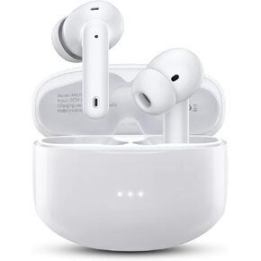 A40 Pro Wireless Earbuds, 50Hrs Playtime Bluetooth Earbuds Built in Noise Cancellation Mic with Charging Case, Bluetooth Headphones with Stereo Sound, IPX7 Waterproof Ear Buds for iPhone