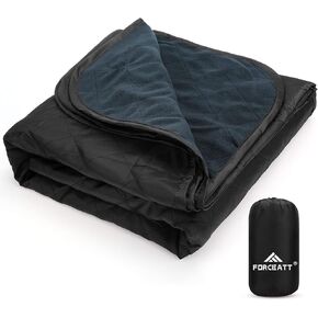 Forceatt Camping Blanket, 79" X 57" Large Outdoor Blanket, Sandproof, Waterproof for Outdoor Festivals, Beaches, Picnics, Stadium，Camping, Parks, Hiking, Travel, Family Suitable for 4 Seasons.