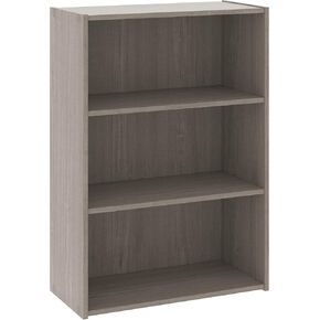 Sauder Beginnings 3-Shelf Bookcase, Bookshelf with Adjustable Storage Shelves, in Brook Cherry