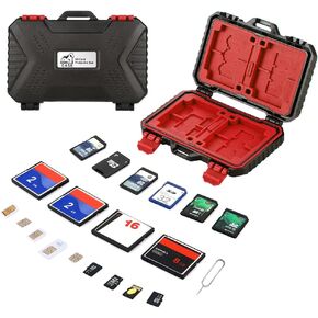 حامل بطاقة SD، حافظة بطاقة Micro SD، حافظة بطاقة SD مقاومة للماء، حافظة بطاقة SD، حافظة بطاقة ذاكرة 28 فتحة لـ CF، SD، MicroSD، SIM، NanoSD، إبرة، TFT، حامل بطاقة Micro SD متين in Kuwait