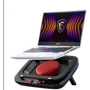 18-14 inch Cooling pad for MSI Katana 7 15 A17 A15 GF66 GF76 Titan Raider Bravo Stealth Series Gaming Laptop, Cooler with Powerful Turbo Cooling Fan, 6 RGB Lights, Height Adjustable Can Fast Cooling