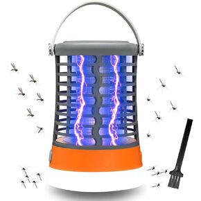 Bug Zapper Outdoor Bug Repellent Rechargeable Camping Lamp Waterproof Mosquito Killer Fly Trap Mosquito Repellent Portable Bug Zapper for Outdoor, Patio, Camping Accessories, Camping Gear Must Haves