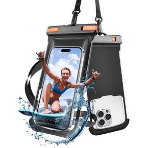 Waterproof Phone Pouch ​- 2 Pack Underwater Dry Bag, IPX8 Water Proof Phone Case for iPhone 15 14 13 12 Pro Max XS Samsung Case Up to 7.0" Detachable Lanyard