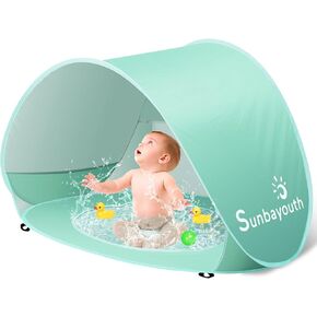 Baby Beach Tent, Baby Pool Tent, UV Protection Infant Sun Shelters Beach Shade Tent, Pop Up Baby Tent for Beach