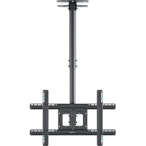 ONKRON TV Ceiling Mount for 32-80 Inch Screen up to 150 lbs, Long & Height Adjustable TV Mount Ceiling max VESA 600x400 Full Motion Ceiling TV Mount Swivel and Tilt/Ceiling Mount TV Bracket Black