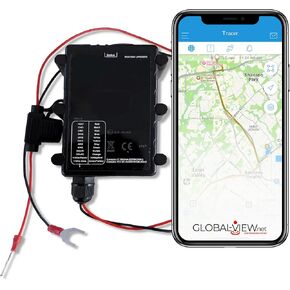 Vehicle Battery Powered GPS Tracker, Hard Wired 4G LTE Tracker, Easy Install on Car Battery, Truck, Van, Motorcycle - The Tracer