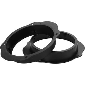 2 Pcs Speaker Spacer Ring Tweeter Speaker Spacer Adapter for Ford C-Max 2003-2010 Waterproof for 6.5'' ABS Black Front
