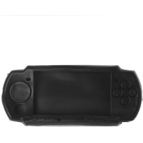 for PSP 3000 PSP 2000 Protective Soft Rubber Soft Protective Shell Case Cover PSP2000 PSP3000 (Black)