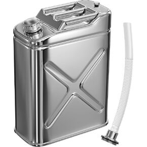 Stainless Steel Water Container for Camping - 5 Gallon Hydration Metal Tank Jug - Heavy Duty Durable Portable Water Storage Can for Camping Outdoors