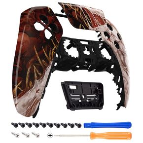 eXtremeRate Xeno Species Touchpad Front Top Shell Compatible with ps5 Controller BDM-010 BDM-020, DIY Replacement Shell Custom Touch Pad Cover Faceplate Compatible with ps5 Controller