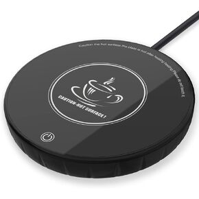 Smart Coffee Mug Warmer with Auto Shut Off for Home Office Desk Use,Touch Control Tech Safety and Smart Temperature Settings for Coffee, Milk, Tea, Water (White)