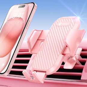 VICSEED Car Phone Holder Mount [All-Round Silicone Protection][Doesn't Slip&Drop] Air Vent Cell Phone Holder for Car Hands Free Easy Clamp Cradle in Vehicle for iPhone Samsung Android Smartphone