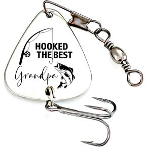 Fishing Gift for Dad Gift Idea for Dad Birthday Gift Idea Dad Father's Day Gift Idea Dad Christmas Gift Idea Dad Stocking Stuffer Fishing Lure for Dad Hooked the Best Dad FBA-HOOKED-LURE (Dad) in Kuwait