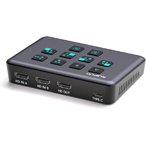 Video Capture Card USB c, HDMI Live Stream Switcher, 4k HDMI to USB 3.0 Video Capture for Streaming,Podcasting,Compatible with PS5,PS4/Pro,Xbox Series X/S,Xbox One X/S,OBS