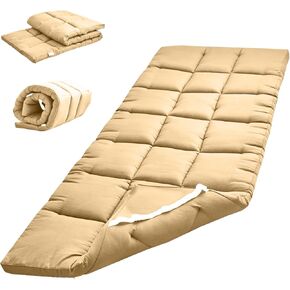 Camping Sleeping Pad,Foldable Camping Cot,Portable Camping Cots for Adults,Single Roll Up Bed,Camping Mattress Pad 75"x30" for Camp Cot/Rv Bunk/Narrow Twin Beds