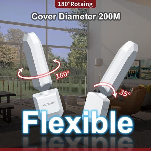 WiFi Extender｜2.4GHz｜300Mps Signal Booster｜IEEE 802.11a/b/g/n｜ Coverage Radius 150 ft｜25 Devices｜180° Rotating Antenna Design｜Plug and Play｜AC 110-240V in Saudi Arabia