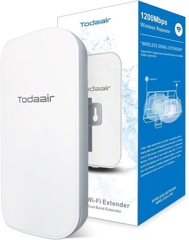 WiFi Extender｜2.4GHz｜300Mps Signal Booster｜IEEE 802.11a/b/g/n｜ Coverage Radius 150 ft｜25 Devices｜180° Rotating Antenna Design｜Plug and Play｜AC 110-240V in Saudi Arabia