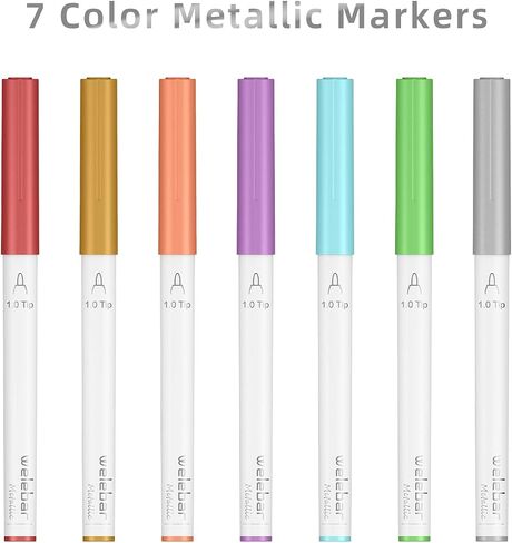 White Ink Gel Pens for Cricut Maker3/Maker/Explore 3/Air 2/Air, 7 Pack Medium Point Pens for Drawing, Lettering, Adding Highlights in Kuwait