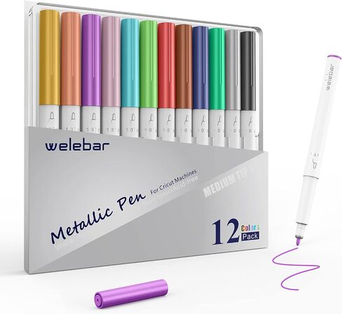 White Ink Gel Pens for Cricut Maker3/Maker/Explore 3/Air 2/Air, 7 Pack Medium Point Pens for Drawing, Lettering, Adding Highlights in Kuwait