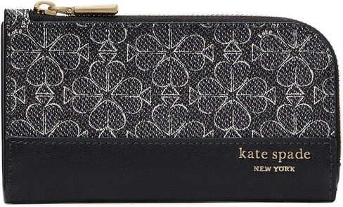 Kate Spade New York Women's Devin Saffiano Leather Card Holder, Black, One Size in Kuwait