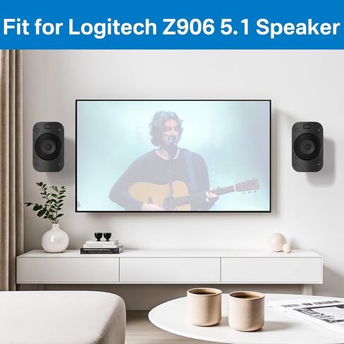 حامل مكبر صوت لحامل مكبر الصوت Logitech Z906 على الحائط مع حامل سقف قابل للإمالة والدوران لحامل مكبر الصوت Logitech Z906، زوج in Kuwait