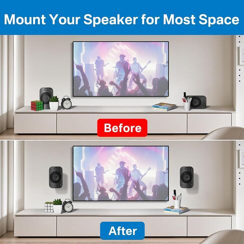 حامل مكبر صوت لحامل مكبر الصوت Logitech Z906 على الحائط مع حامل سقف قابل للإمالة والدوران لحامل مكبر الصوت Logitech Z906، زوج in Kuwait