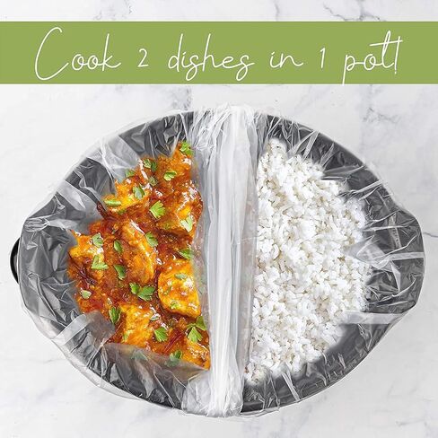 Party Bargains 30 Bags Slow Cooker Liners - Fits 7-8 Quarts, 21 x 4 x 13 Inches, 4" Wide Gusset, X-Large Crock Pot Liners, Multi Use Cooking Bags, Sous Vide in Saudi Arabia
