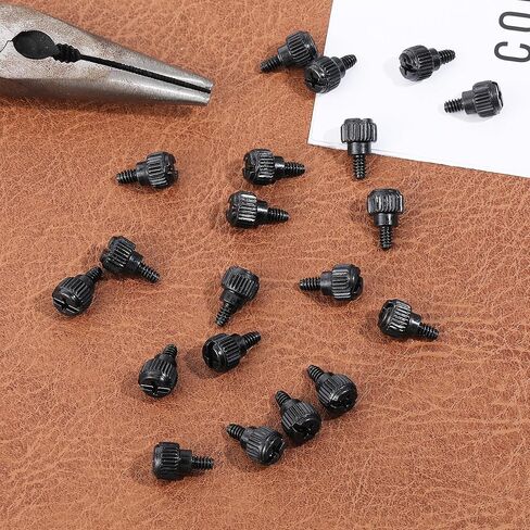 20PCS Computer Case Thumb Screws 6-32 Thread PC Computer Case Thumb Screws Thread Screws for Computer PC Case Power Supply PCI Slots Hard Drives Black in Kuwait