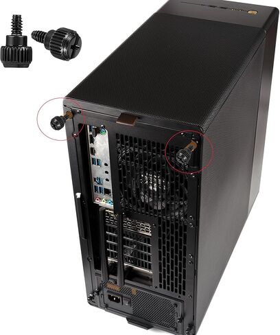 20PCS Computer Case Thumb Screws 6-32 Thread PC Computer Case Thumb Screws Thread Screws for Computer PC Case Power Supply PCI Slots Hard Drives Black in Kuwait