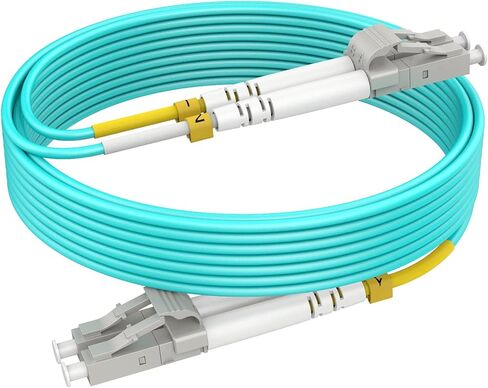 3ft(1m) OM4 LC LC Fiber Patch Cables MMF Multimode, Options 7in~500ft(0.2m~153m), LC to LC Fiber Optic Cable Duplex, 50/125μm 40G/100G LSZH 𝙍𝙖𝙢𝙗𝙤𝘾𝙖𝙗𝙡𝙚𝙨 in Saudi Arabia
