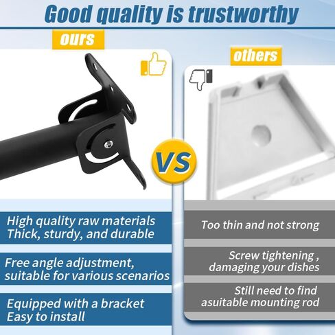 Satellite Mounts Starlink roof Mount Starlink Gen 3 Mount kit fit for Starlink Gen 3/V3 Wall Mount Pole Mount Long Wall Mount Pipe Adapter in Saudi Arabia