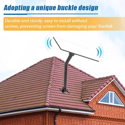 Satellite Mounts Starlink roof Mount Starlink Gen 3 Mount kit fit for Starlink Gen 3/V3 Wall Mount Pole Mount Long Wall Mount Pipe Adapter in Saudi Arabia