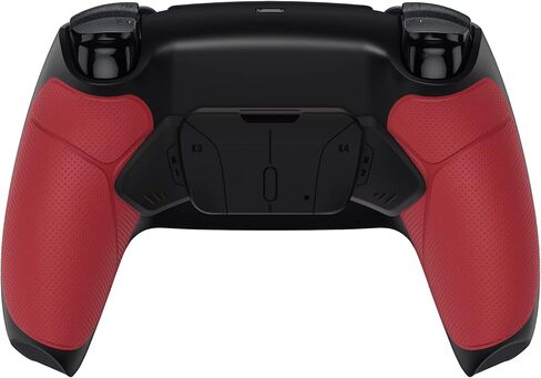 eXtremeRate Volcanic Red Rubberized Grip Programable RISE4 Remap Kit for PS5 Controller BDM-030 040 050, Upgrade Board & Redesigned Back Shell & 4 Back Buttons for PS5 Controller - Without Controller in Saudi Arabia