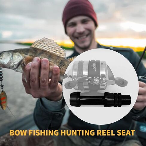 Bowfishing بكرة مقعد جبل، الرماية الصيد سبائك الألومنيوم مرساة حامل عدة الثقيلة الغزل بكرات مجموعة ملحق مع استقرار تصاعد ثقب لمركب قوس منحني الصيد قضيب الصيد الكبار in Saudi Arabia