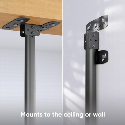 ONKRON TV Ceiling Mount for 32-80 Inch Screen up to 150 lbs, Long & Height Adjustable TV Mount Ceiling max VESA 600x400 Full Motion Ceiling TV Mount Swivel and Tilt/Ceiling Mount TV Bracket Black in Kuwait