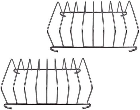 Slice Toast Rack Holder, Stainless Steel Toast and Bread Rack​ Breakfast Carry erving Bread Loaf Stand, Rectangle Air Fryer Accessories (2) in Saudi Arabia