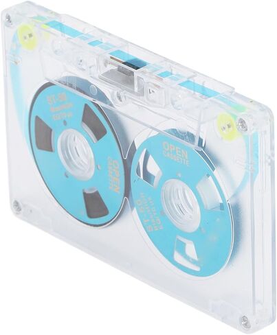 Blank Cassette Tapes Audio Cassettes, Blank Cassette Tapes for Recording Blank Audio Tapes, Low Noise High Output 46 Minute, Clear Audio Cassette Tape (Blue) in Saudi Arabia