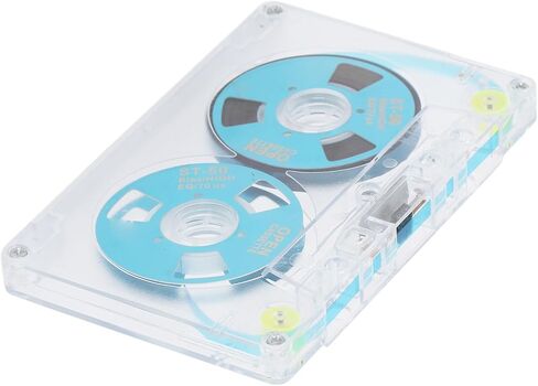 Blank Cassette Tapes Audio Cassettes, Blank Cassette Tapes for Recording Blank Audio Tapes, Low Noise High Output 46 Minute, Clear Audio Cassette Tape (Blue) in Saudi Arabia